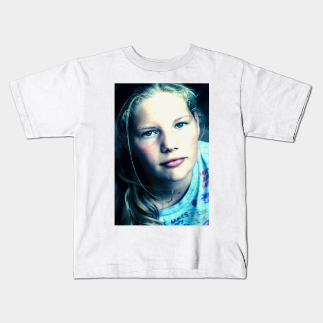 Perrin in Blue Kids T-Shirt by micklyn